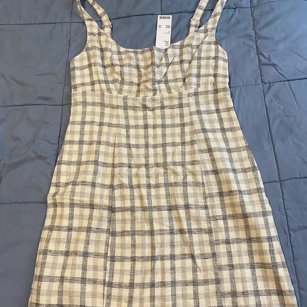 Plaid Sleeveless Dress